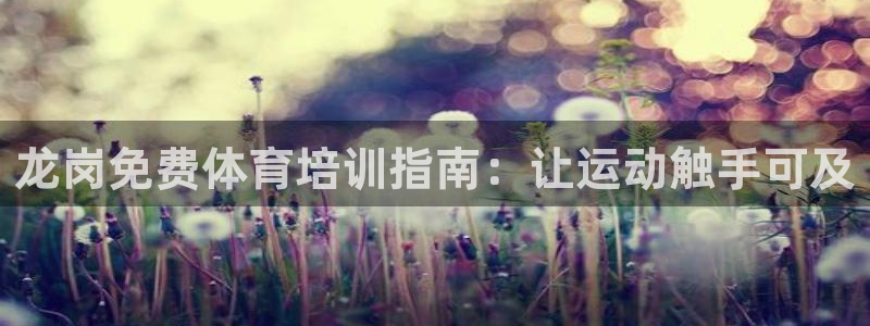 富联官方网站首页：龙岗免费体育培训指南：让运动触手可及